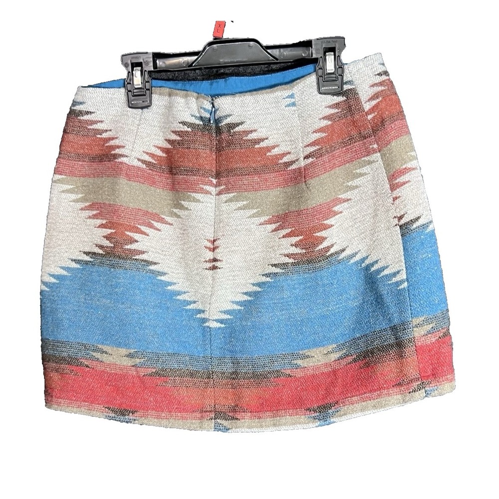 New American Eagle Womens Size 4 Southwestern Pattern Mini Skirt Wool Blend Boho - Picture 3 of 15
